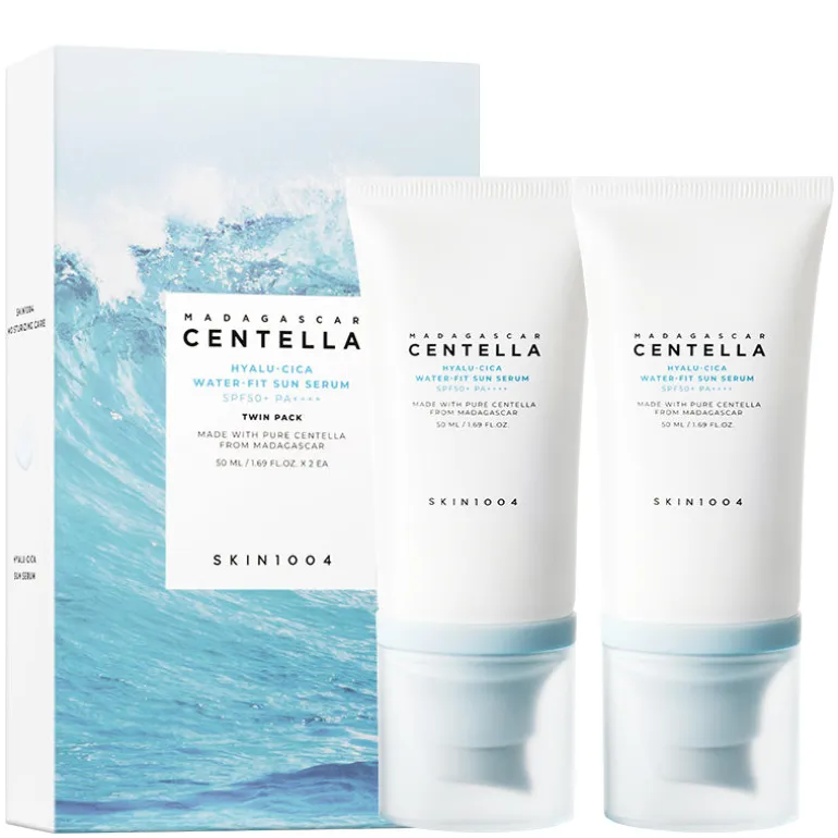 Madagascar Centella Hyalu-Cica Water-Fit Sun Serum Twin Pack