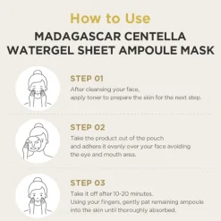 Madagascar Centella Watergel Sheet Ampoule Mask